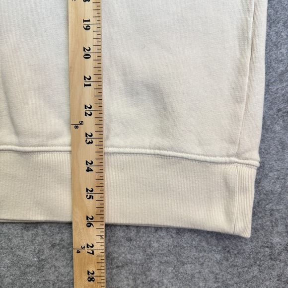 John Galt Scottsdale Crewneck Sweatshirt Women's Size S Cream Navy Heavyweight - Picture 6 of 8